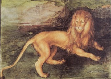 動物 Painting - ライオン アルブレヒト デューラー